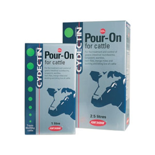 Cydectine 0,5 % Pour-on. -- L'anthelminthique pour votre bétail laitier sans délai d'attente avant le lait !