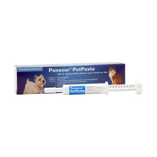 Panacur Pet Paste 4.8gr. --- Ein Breitspektrum-Anthelminthikum für Hunde und Katzen bis zu 6 kg und zur Behandlung von Giardia.