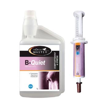 Horse Master B-Quiet. -- Per cavalli nervosi o ansiosi, in forma liquida o per via parenterale.