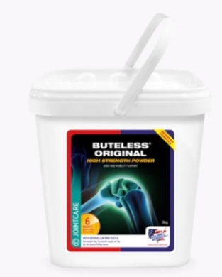 Equine America ButeLess Original High Strength Powder.   Favorece la movilidad y el confort articular y muscular en todos los caballos y ponis.