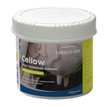 Farm-O-San Cellow 8x 70gr.  --- Bustine per favorire l'assorbimento del calcio e fornire supporto alla vacca nei periodi di ridotta resistenza e salute della mammella.