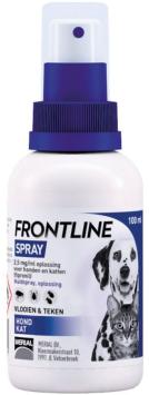 Frontline spray -- Trusted protection for dogs and cats against fleas and ticks.