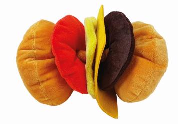 Nobby Plush Cheeseburger 15cm.