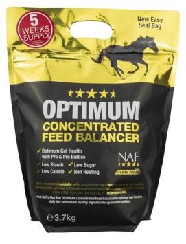 NAF Optimum Feed Balancer.   Concentrar equilibrio alimento mejora la nutrición diaria de cada caballo.