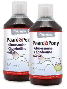 Pharmox Pferd & Pony Glucosamin 2x 1ltr. --- Sirup mit Apfelgeschmack mit Glucosamin, Chondroitin und MSM.
