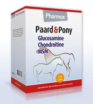 Pharmox Pferd & Pony Glucosamin 2x 1ltr. --- Sirup mit Apfelgeschmack mit Glucosamin, Chondroitin und MSM.