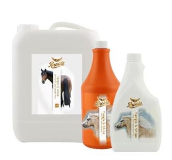 Rapide Tangle & Shine. --- Removes tangles from the mane and tail of your horse or pony and gives shine.