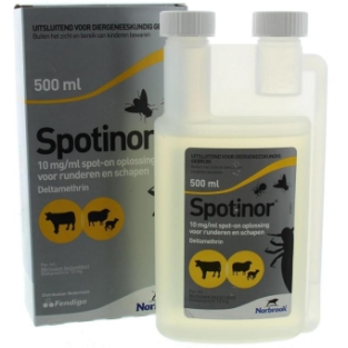 Spotinor Pour-On. --- Inexpensive and effective fly control for cattle and sheep.