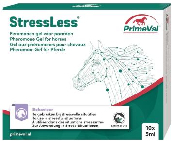 PrimeVal stressless pheromone gel cavallo 5ml. --- Per situazioni di stress come il trasporto, le visite dal veterinario e dal maniscalco.