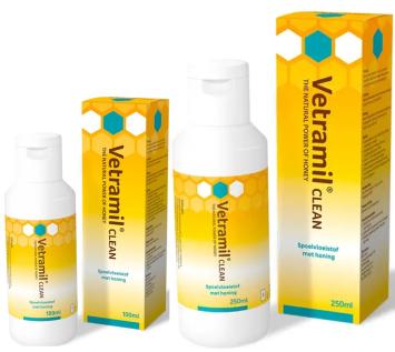 Vetramil Clean. --- Pour le nettoyage et le soin des plaies et des abcès.